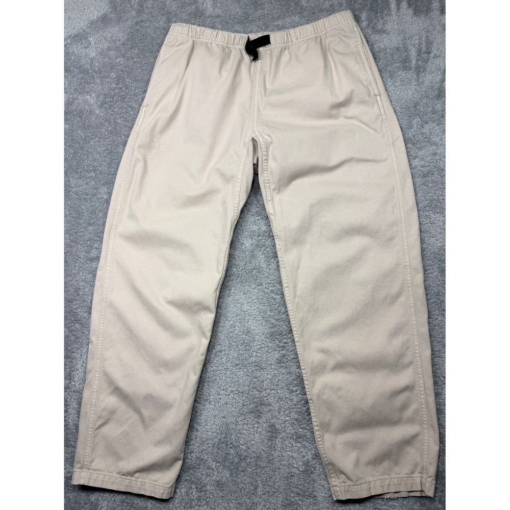 Gramicci G-Pants Men XL Khaki Tan Twill Climbing Hiking Belted Trousers Baggy